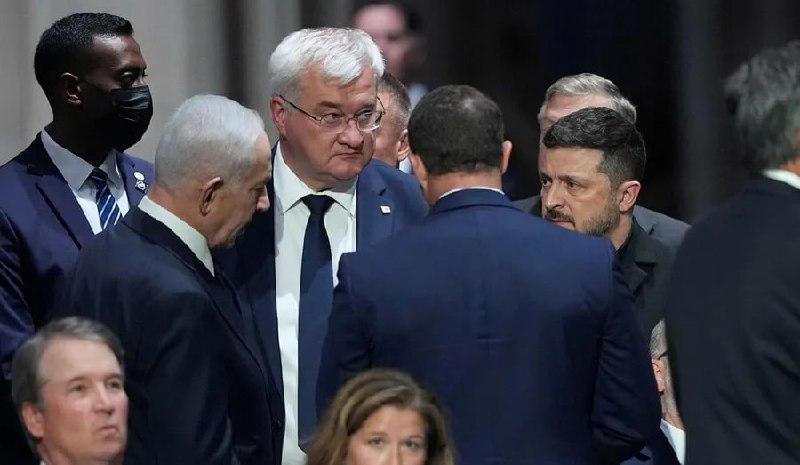 Биньямин Нетаньяху и Владимир Зеленский в Вашингтоне, встреча не состоялась