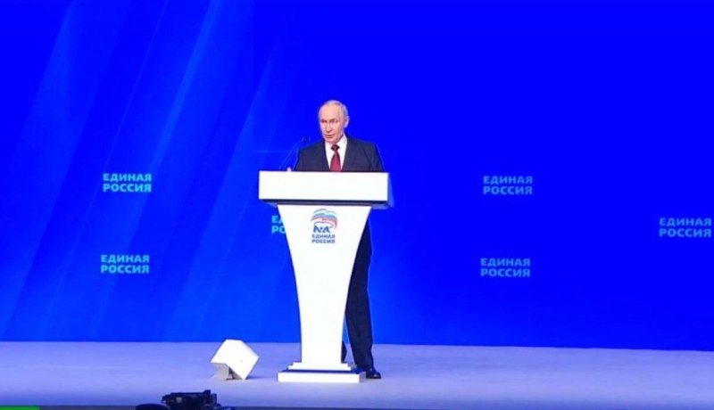 Путин на съезде «Единой России»: Киев перешел к террору, Запад пытается раскачать ситуацию