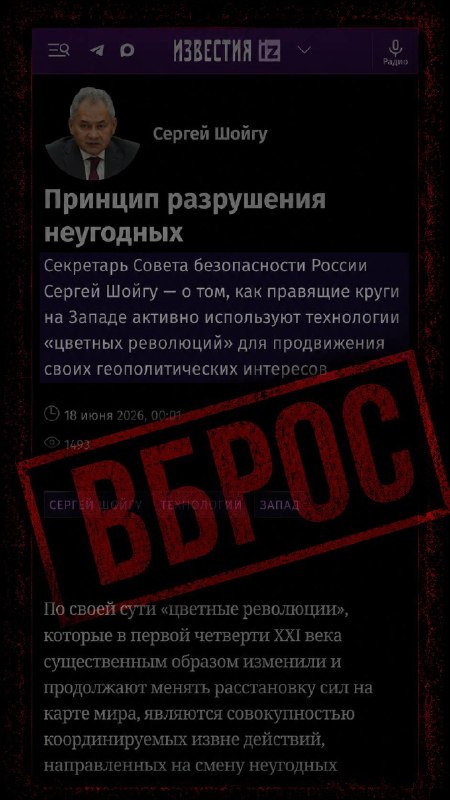Шойгу обвинил Запад в организации «цветных революций» через фейки — эксперты напомнили о российских кампаниях