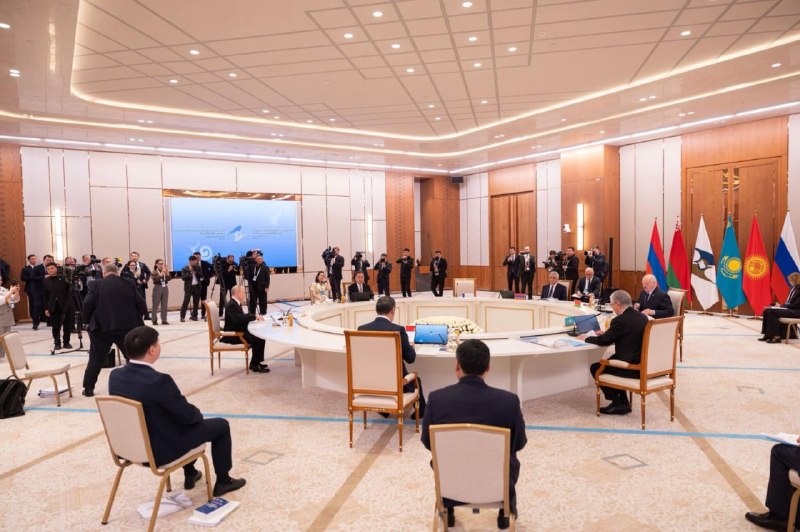 Подписание совместного заявления президентов ЕАЭС в Астане 29 мая 2026 года по вопросу Армении.